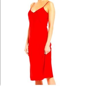 Gianni Bini red satiny slip dress. Brand new!